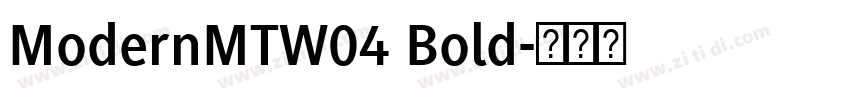 ModernMTW04 Bold字体转换